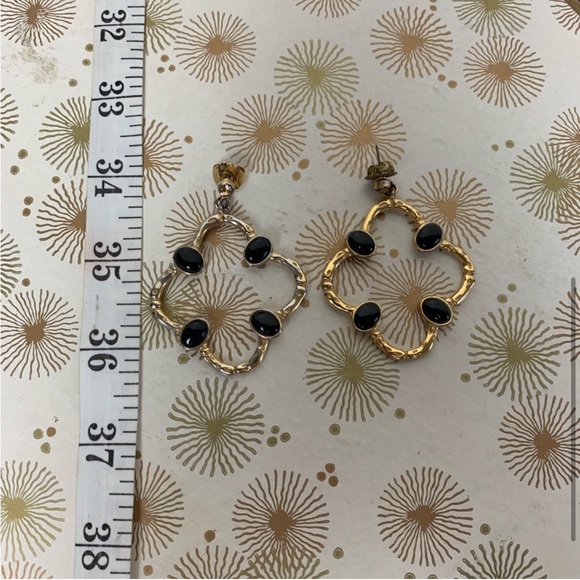 Banana Republic gold Quatre foil Alhambra earrings - Picture 5 of 6